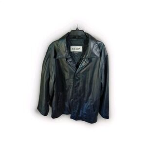 Wilson's Leather M. Julian Long Jacket Men's‎ XL Black Thinsulate Button Closure